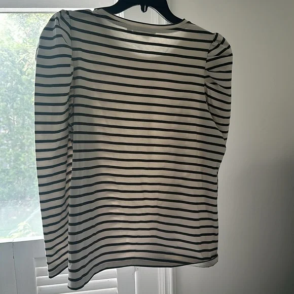 Boden Imogene Breton stripped shirt with puffy shoulders - Picture 8 of 8